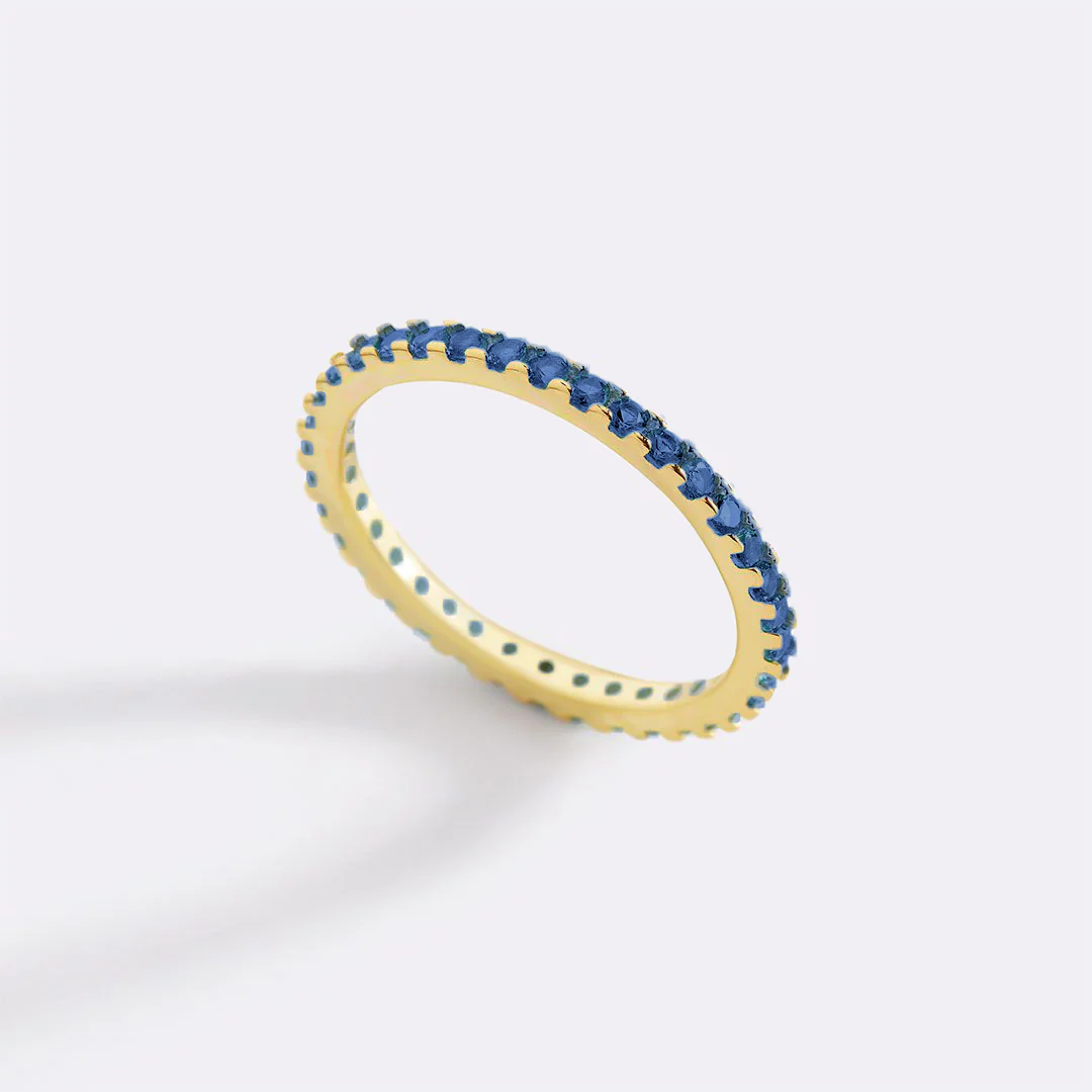 September Birthstone Eternity Stacking Ring - Image 25