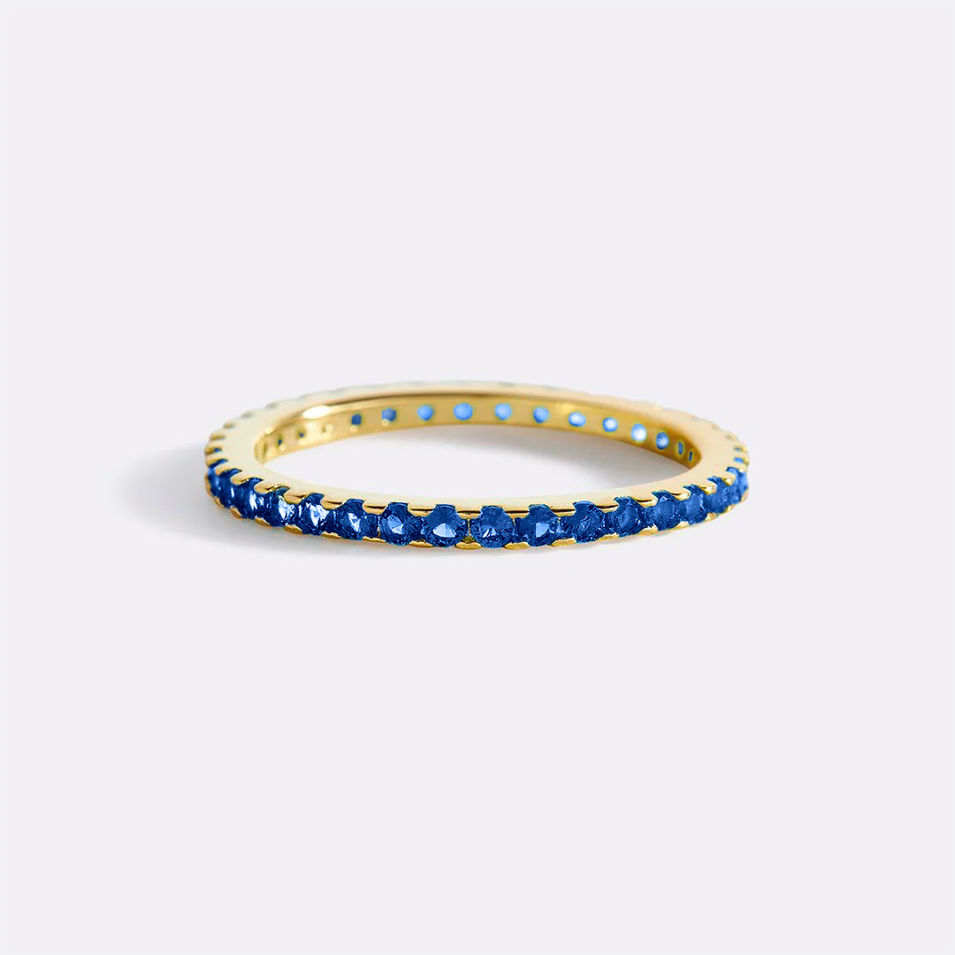 September Birthstone Eternity Stacking Ring - Image 26