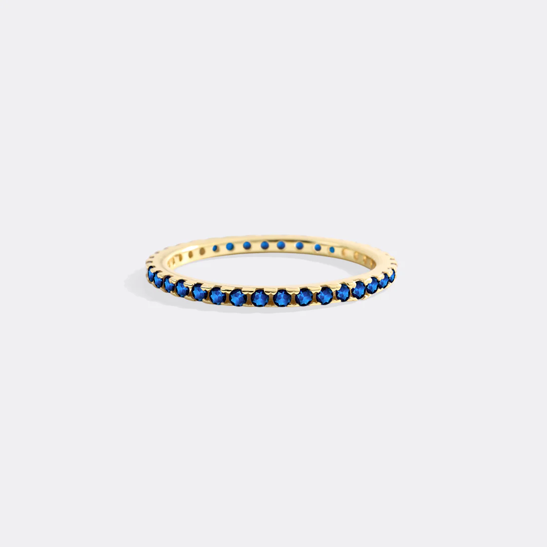 September Birthstone Eternity Stacking Ring - Image 27