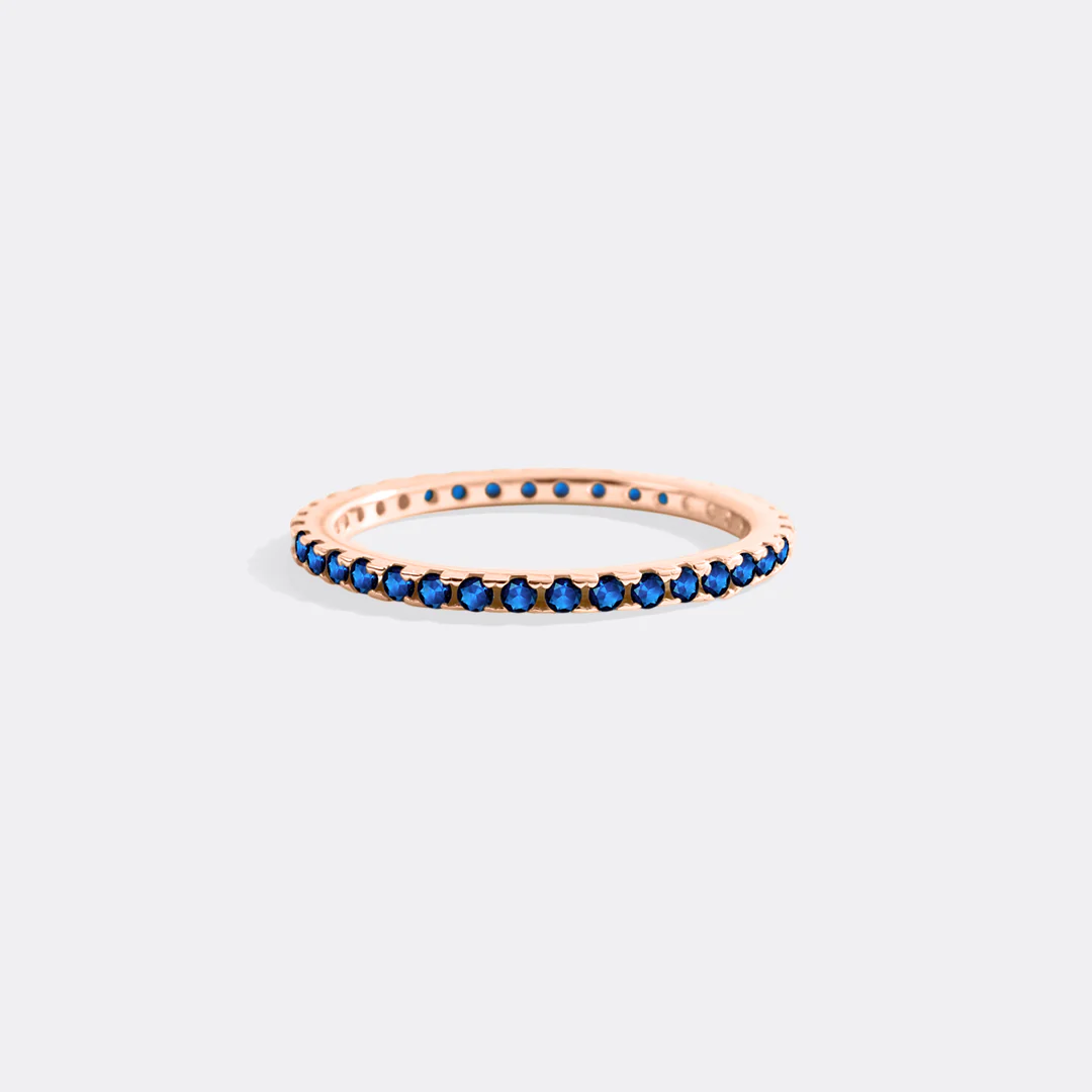 September Birthstone Eternity Stacking Ring - Image 28