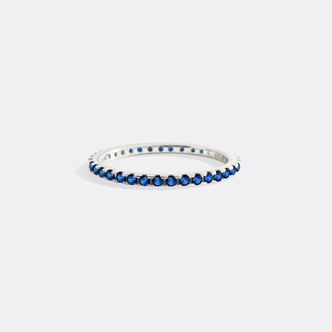 September Birthstone Eternity Stacking Ring - Image 29