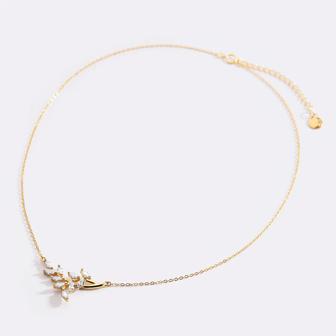 Birthstone Leaf Pendant Necklace - Image 33