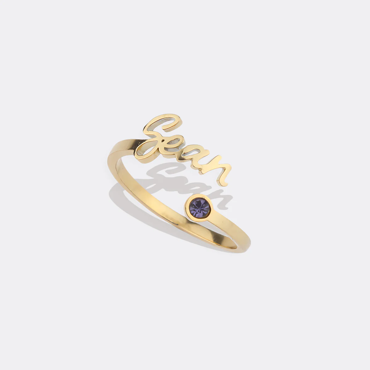 Custom Name Birthstone Ring - Image 25