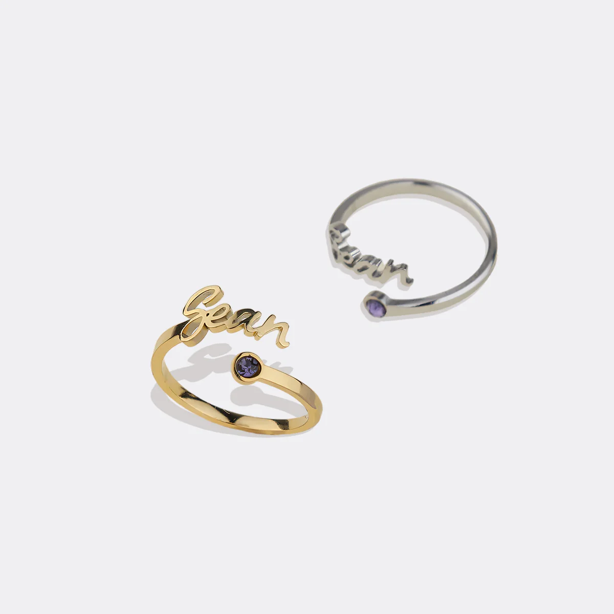 Custom Name Birthstone Ring - Image 29
