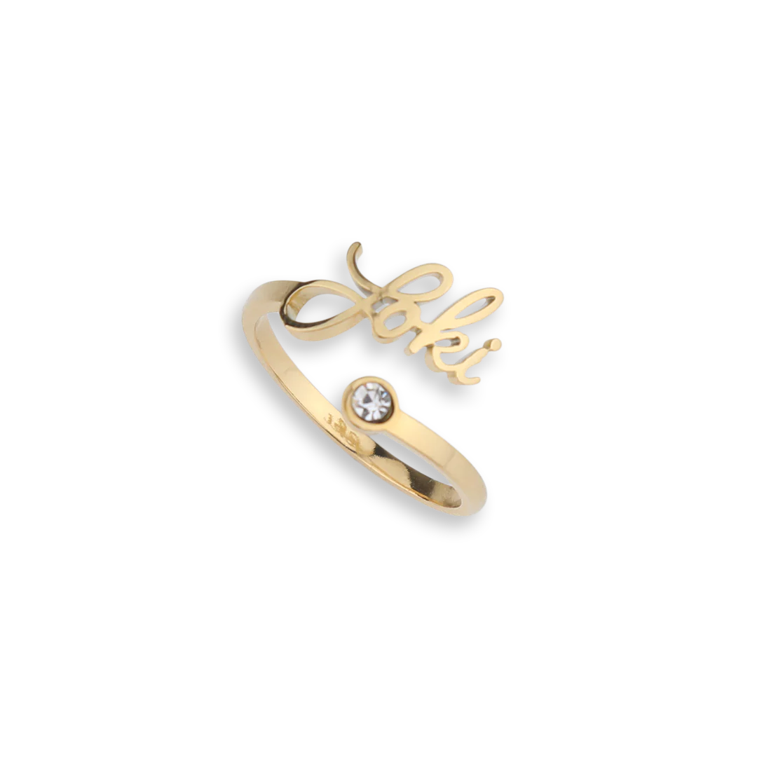 Custom Name Birthstone Ring - Image 6