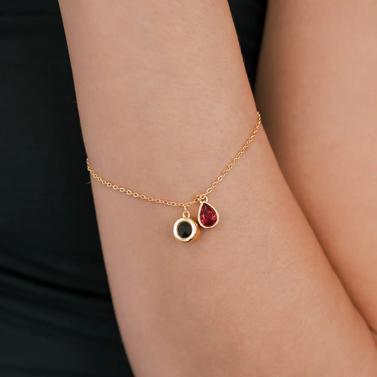 Birthstone Photo Bracelet - Image 6