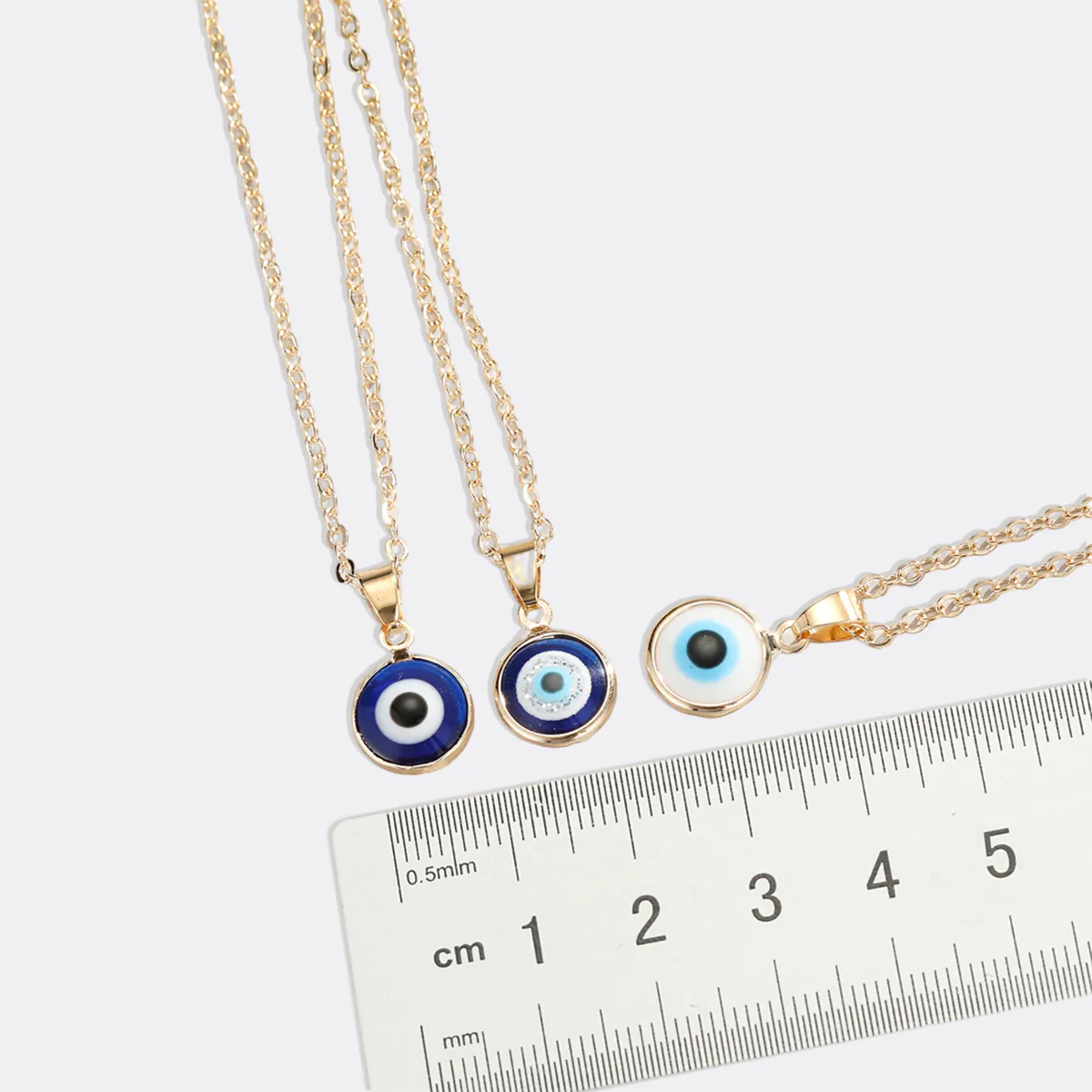 Dainty Boho Evil Eye Charm Necklace - Image 11