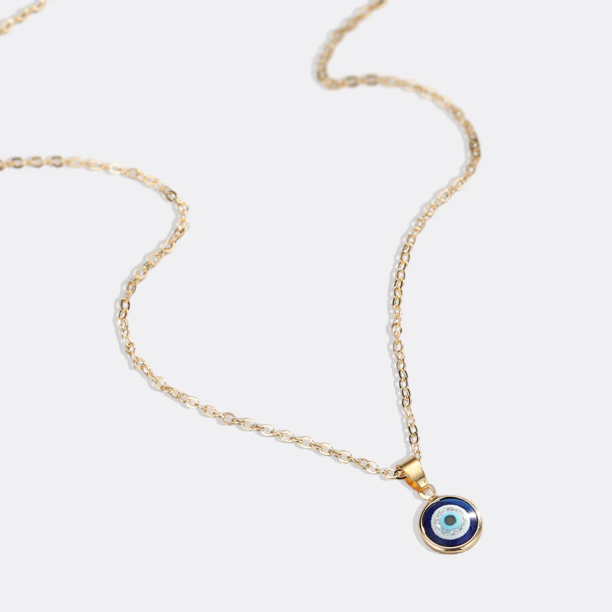 Dainty Boho Evil Eye Charm Necklace - Image 12