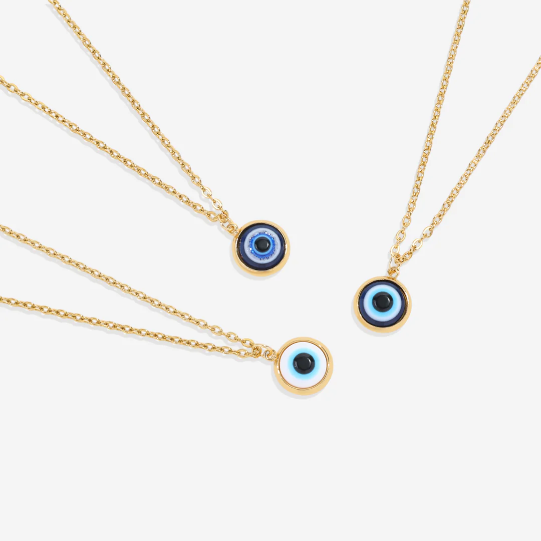 Dainty Boho Evil Eye Charm Necklace - Image 22