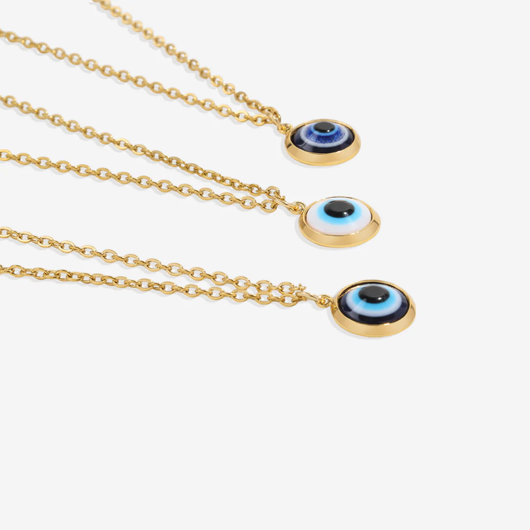 Dainty Boho Evil Eye Charm Necklace - Image 23