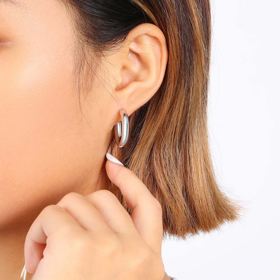 Bold Hoop Earrings - Image 9