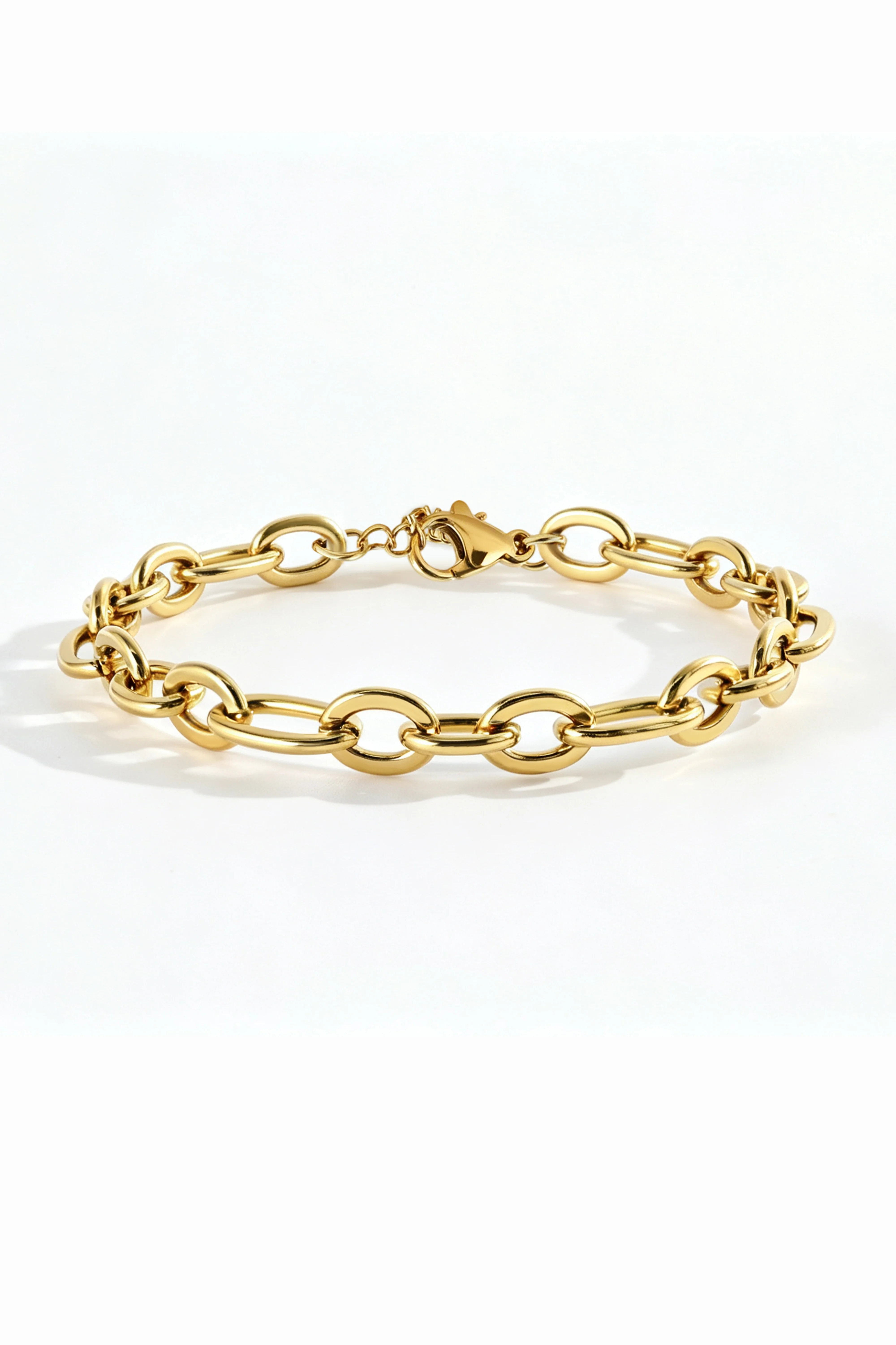 Bold Linked Paperclip Bracelet - Image 3