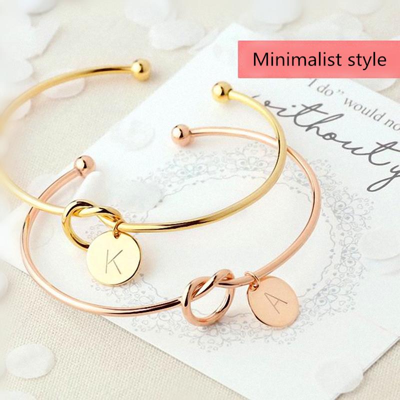 Personalized Tie the Knot Bracelet • Bridesmaid Gift Bracelet - Image 12