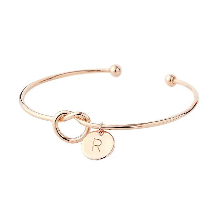 Personalized Tie the Knot Bracelet • Bridesmaid Gift Bracelet - Image 15