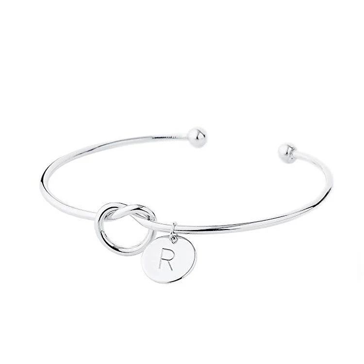 Personalized Tie the Knot Bracelet • Bridesmaid Gift Bracelet - Image 16