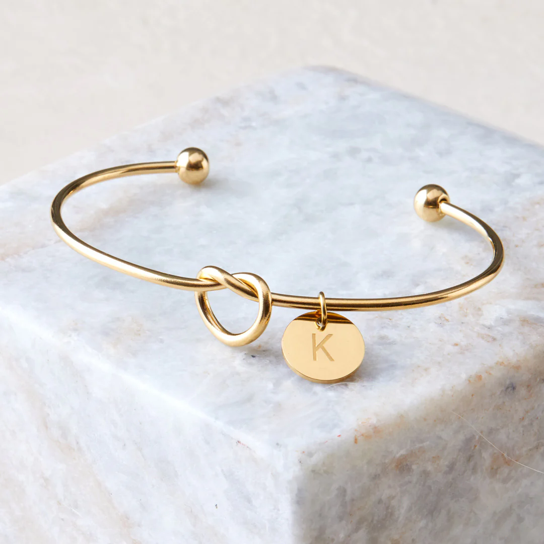 Personalized Tie the Knot Bracelet • Bridesmaid Gift Bracelet - Image 19
