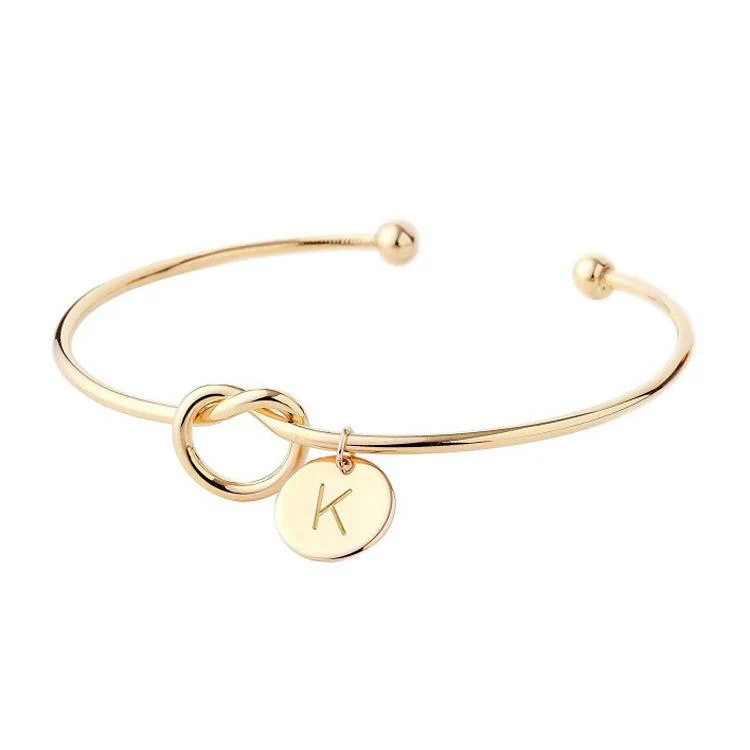 Personalized Tie the Knot Bracelet • Bridesmaid Gift Bracelet - Image 5