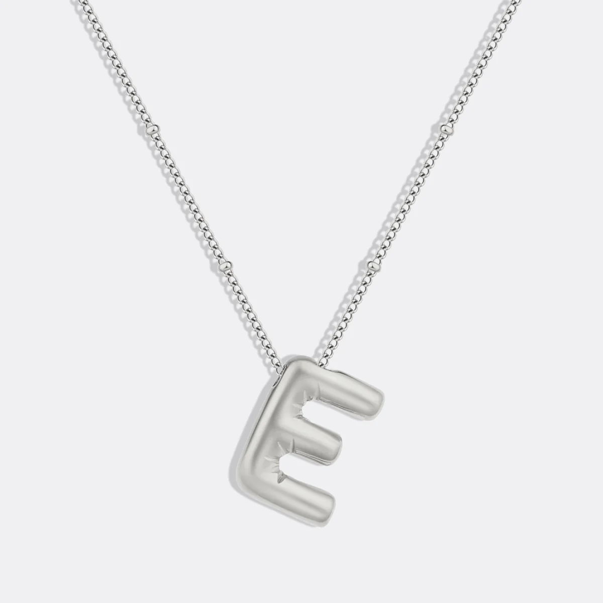 Balloon Initial Necklace with Satellite Chain - Image 56