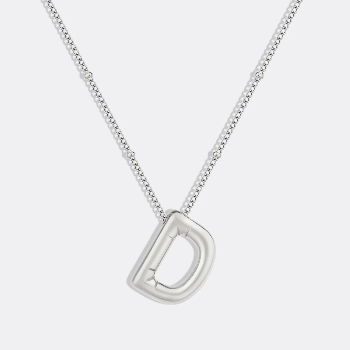 Balloon Initial Necklace with Satellite Chain - Image 57