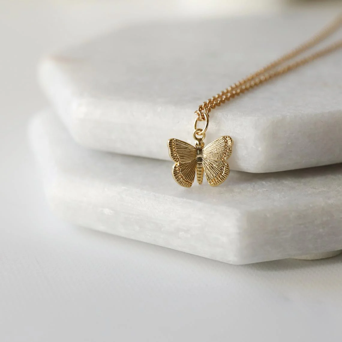Butterfly Pendant Necklace - Image 3