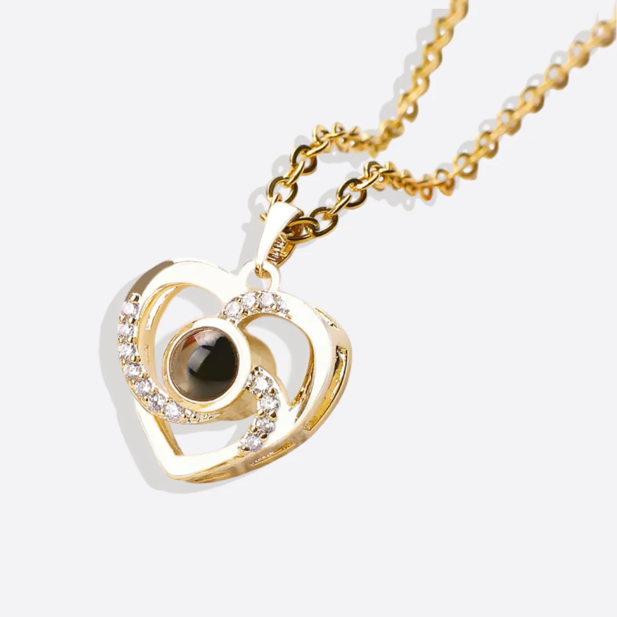 Center of My Heart Pave Photo Necklace - Image 19