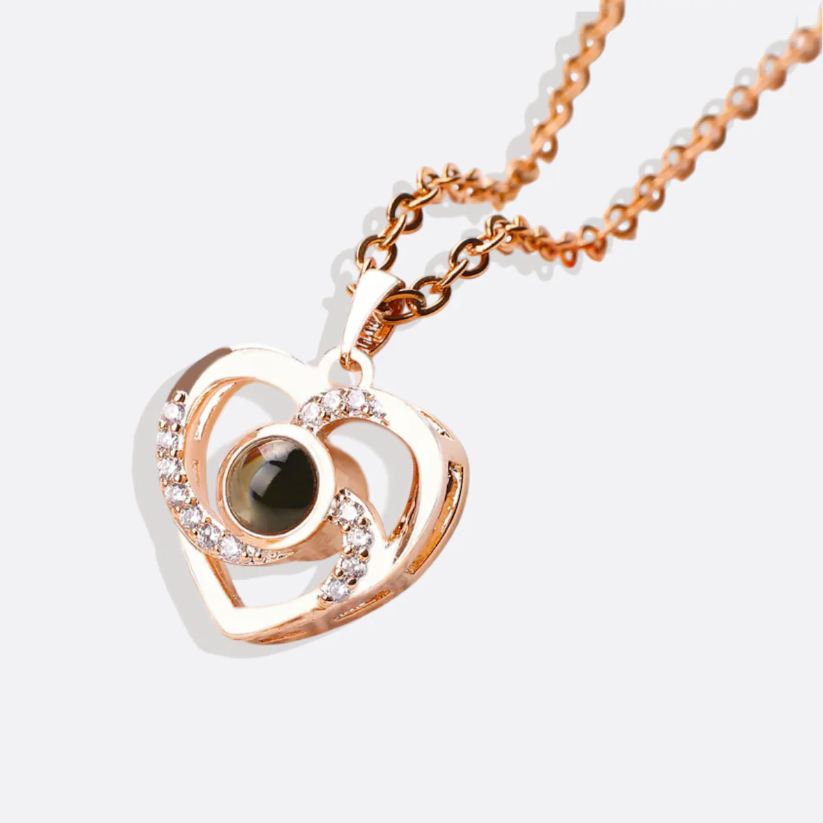 Center of My Heart Pave Photo Necklace - Image 21
