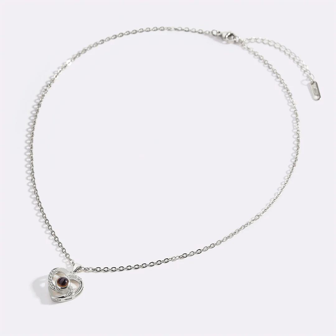 Center of My Heart Pave Photo Necklace - Image 25