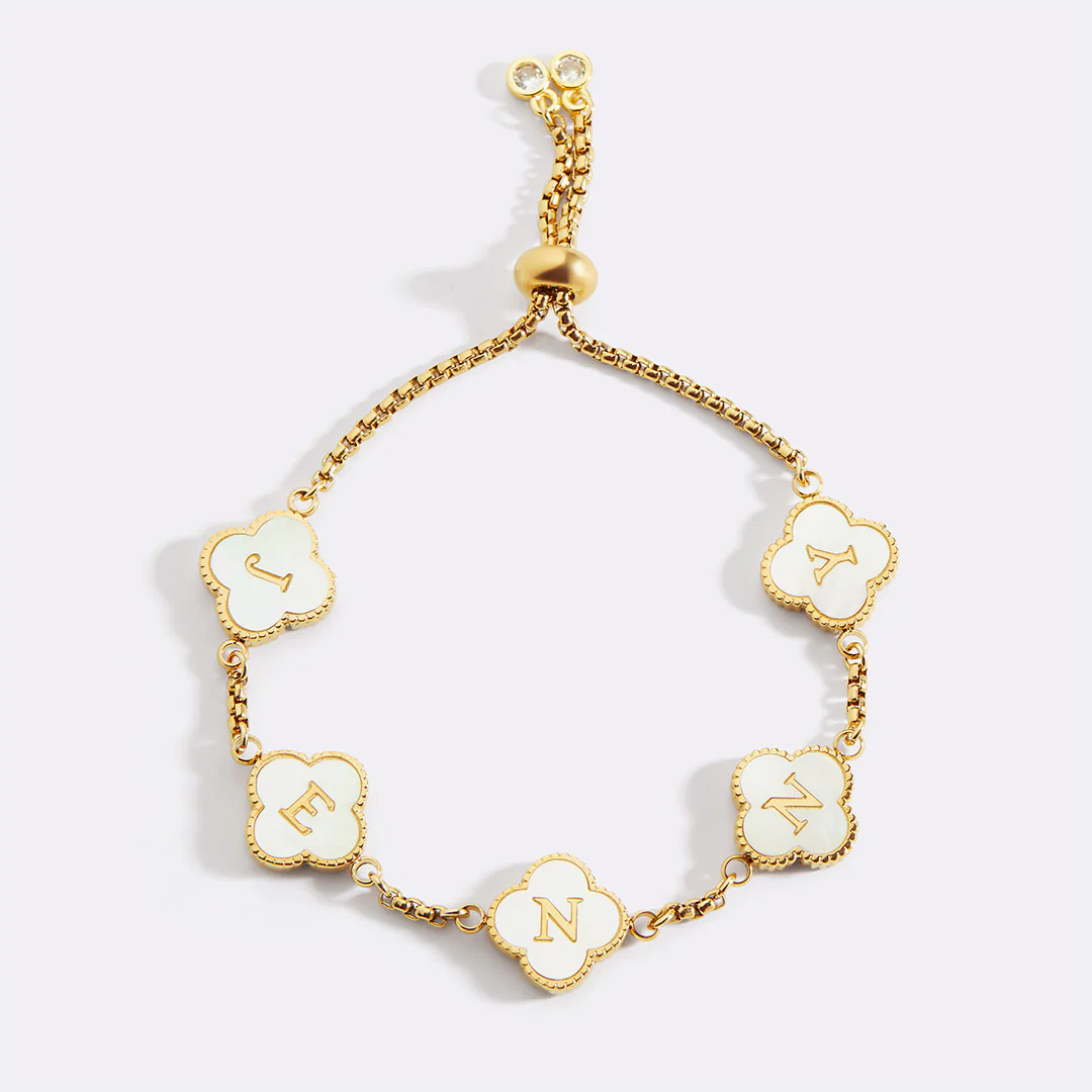 Clover Custom Name Bracelet - Image 28