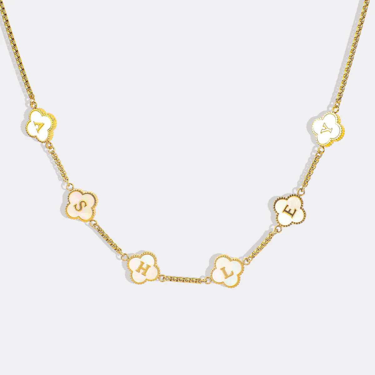 Clover Custom Name Necklace - Image 18