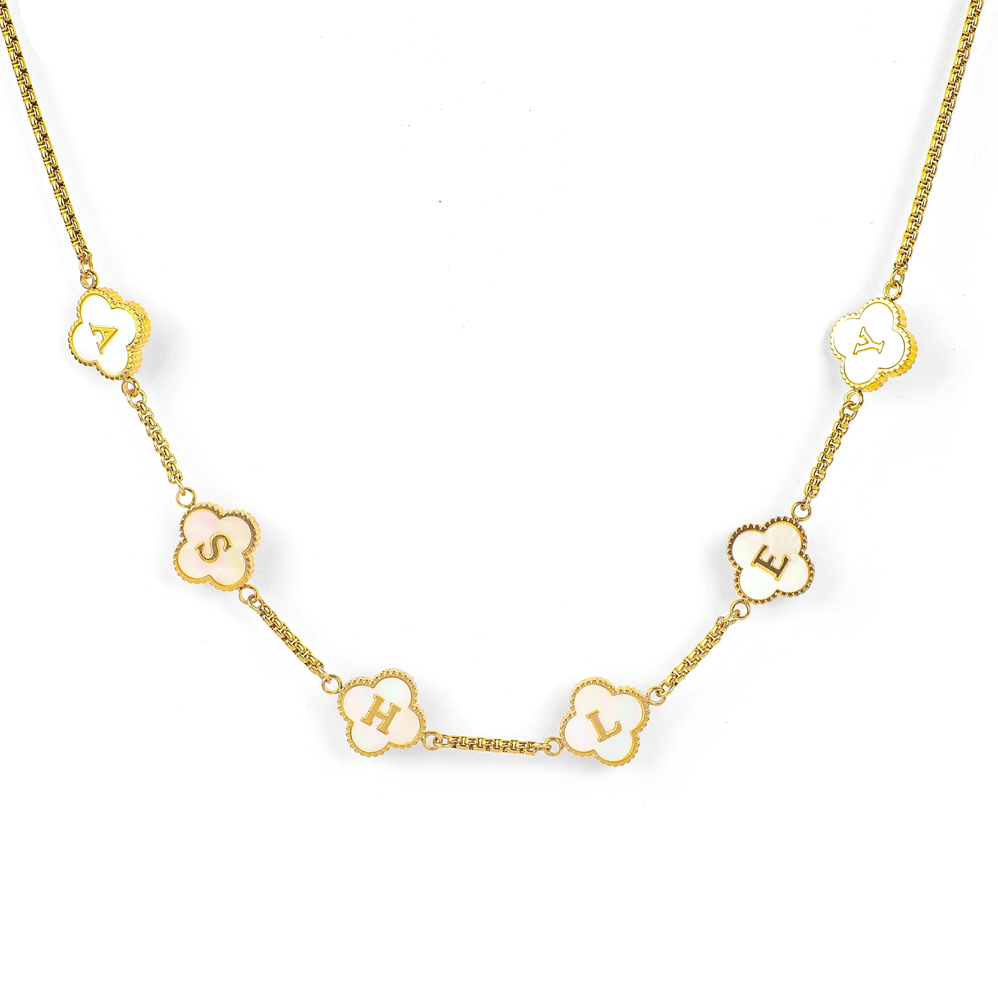 Clover Custom Name Necklace - Image 6
