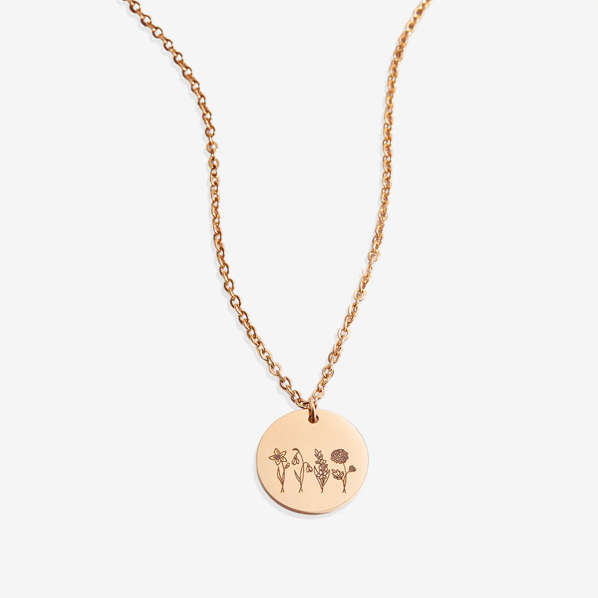 Birth Flower Bouquet Necklace - Image 26