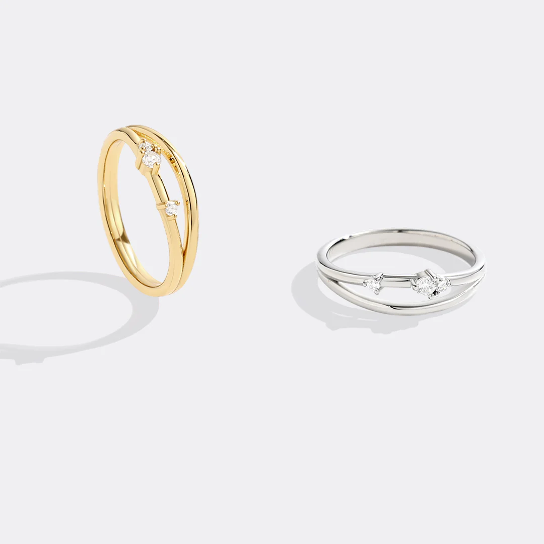 Crescent Moon Diamond Ring - Image 6