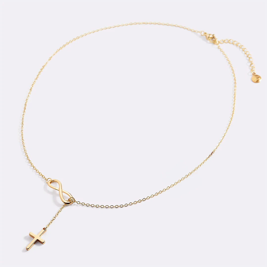 Infinity Cross Pendant Necklace - Image 6