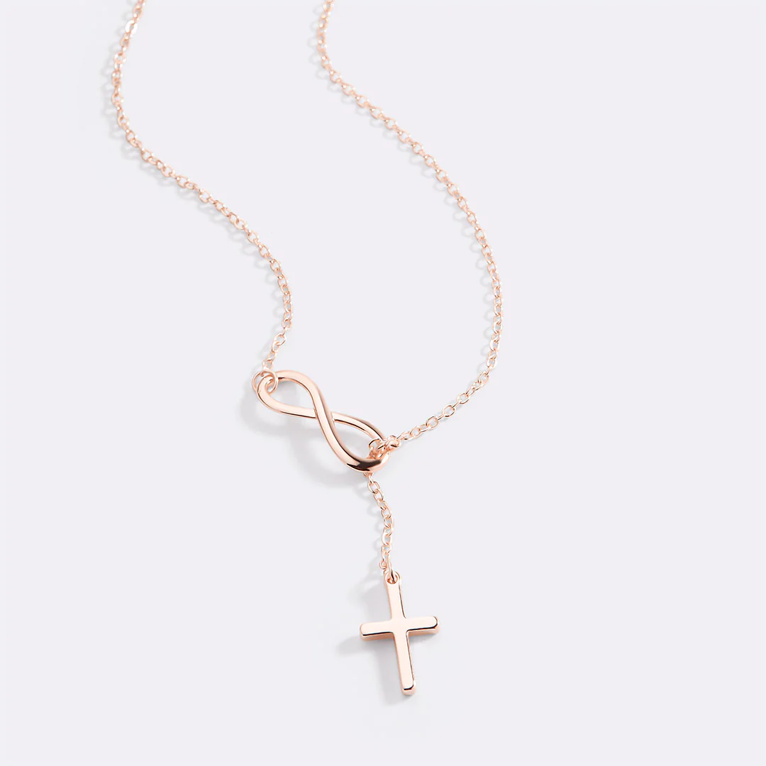 Infinity Cross Pendant Necklace - Image 7