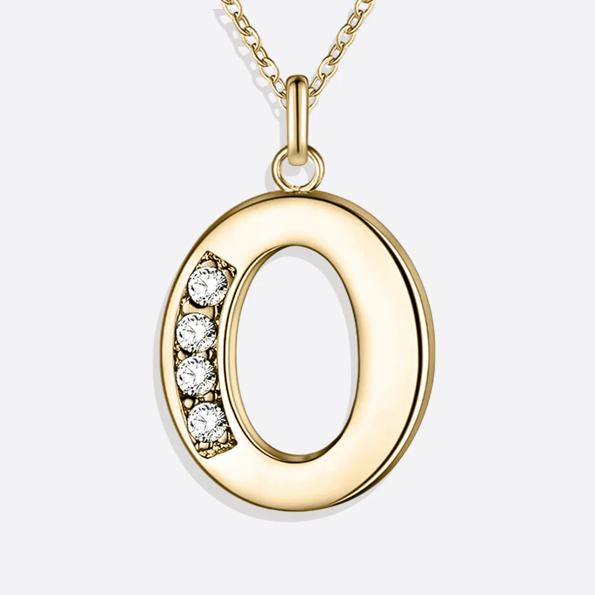 Crystal Accent Letter Satellite Necklace - Image 173