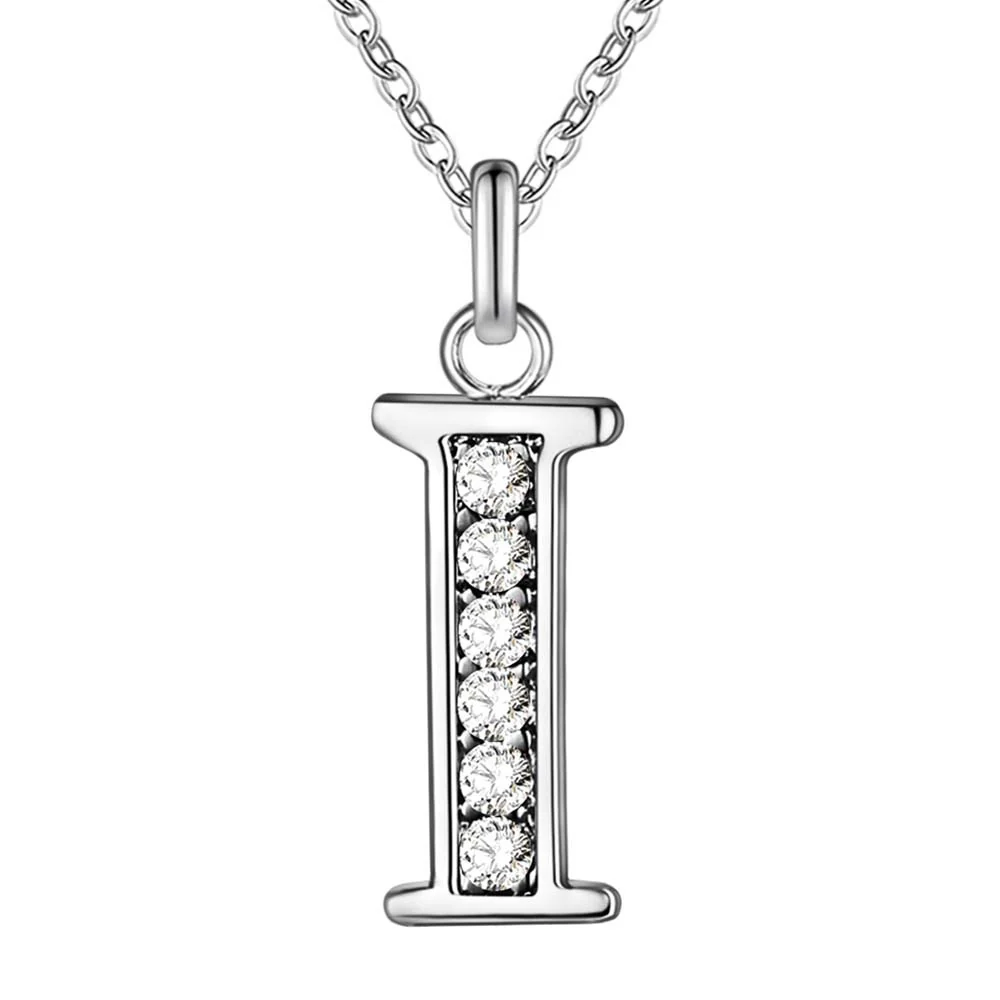 Crystal Accent Letter Satellite Necklace - Image 25