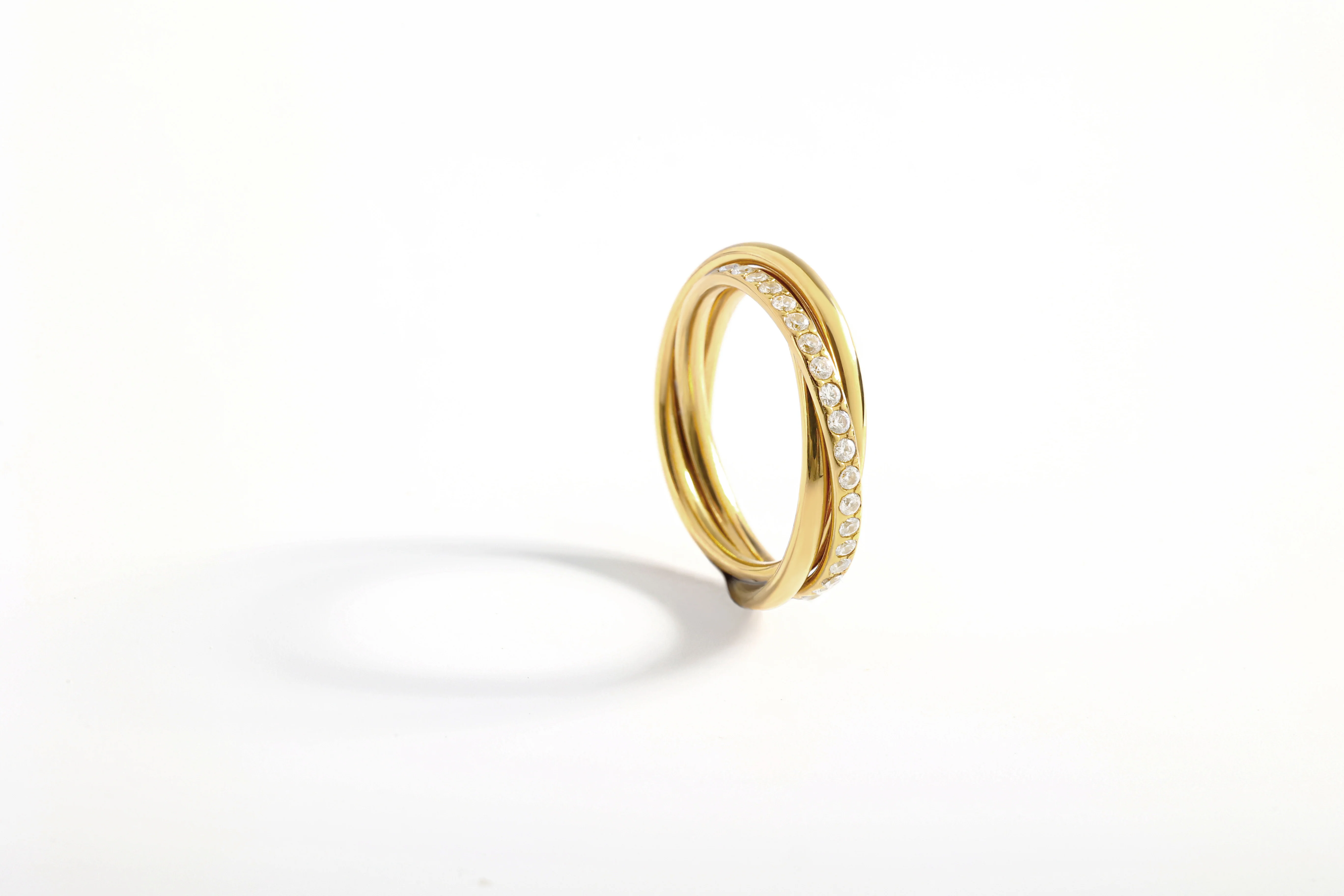 Crystal Interlocking Fidget Ring - Image 6