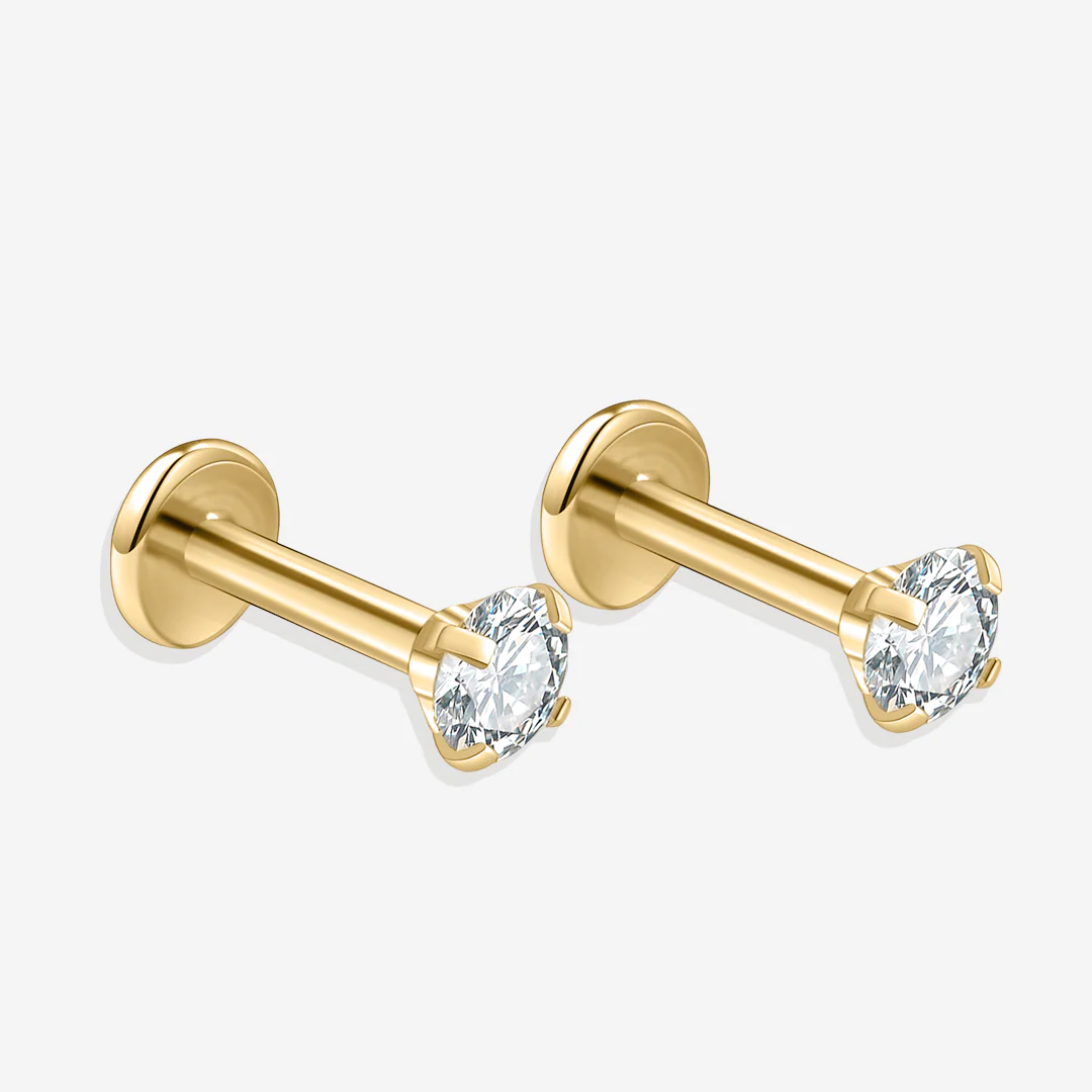 Crystal Sleeper Flatback Studs | 18g - Image 11