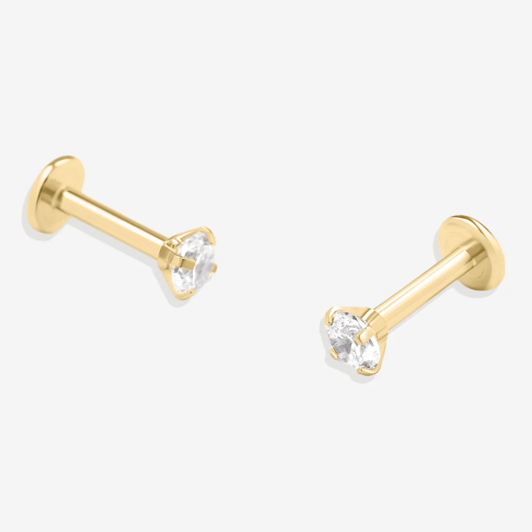 Crystal Sleeper Flatback Studs | 18g - Image 15