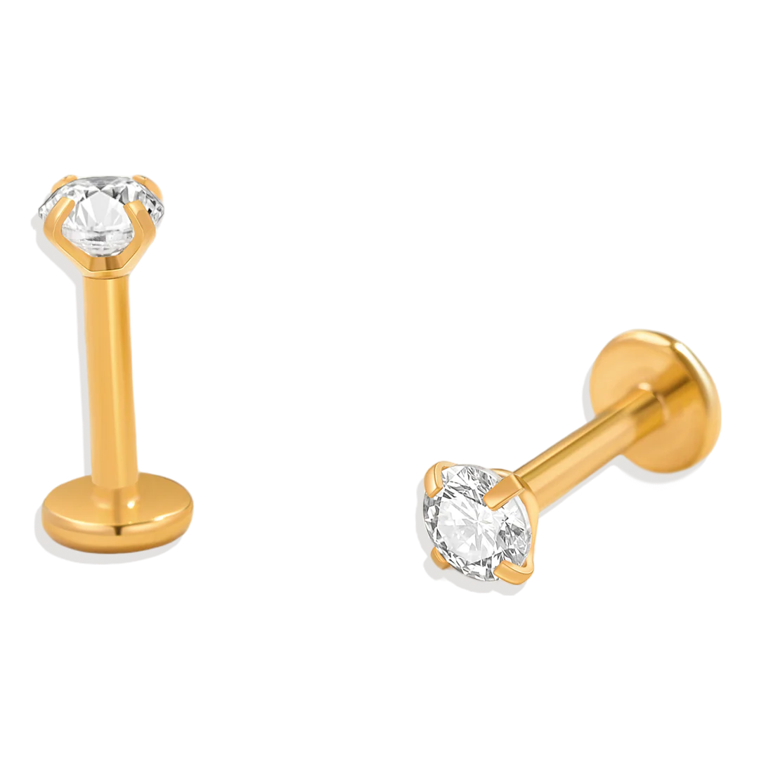 Crystal Sleeper Flatback Studs | 18g - Image 4