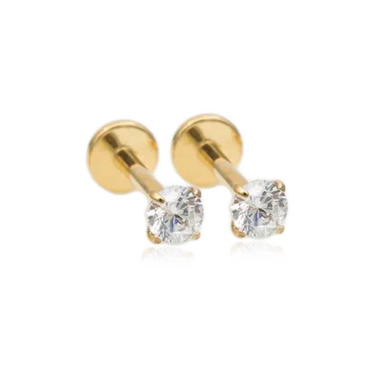 Crystal Sleeper Flatback Studs | 18g - Image 5