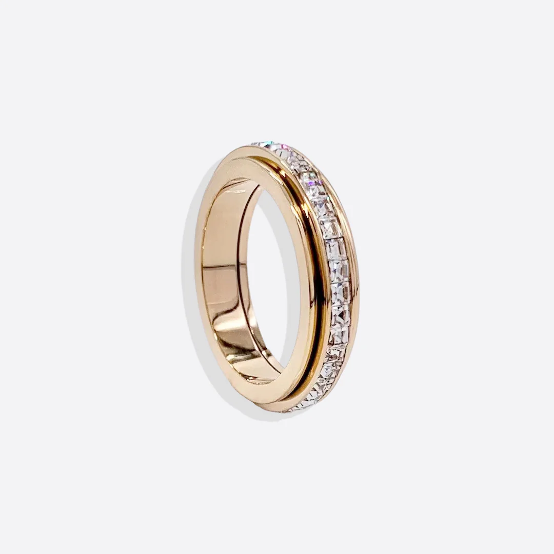 Crystal Statement Spinning Fidget Ring - Image 14
