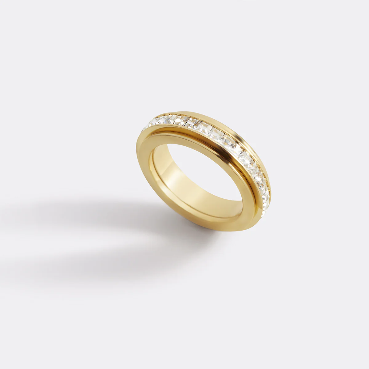 Crystal Statement Spinning Fidget Ring - Image 23