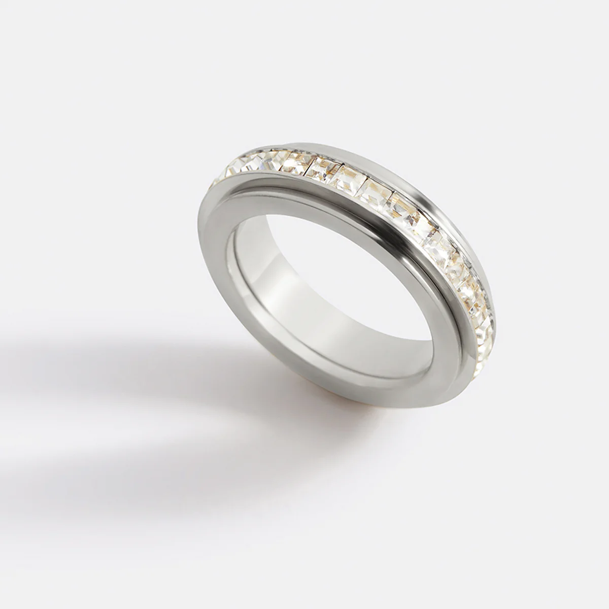 Crystal Statement Spinning Fidget Ring - Image 28