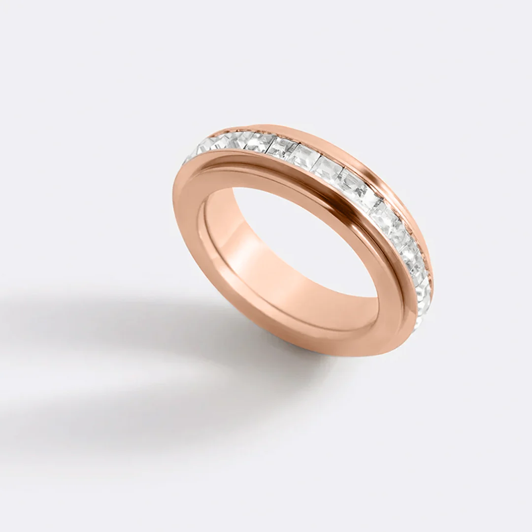 Crystal Statement Spinning Fidget Ring - Image 32