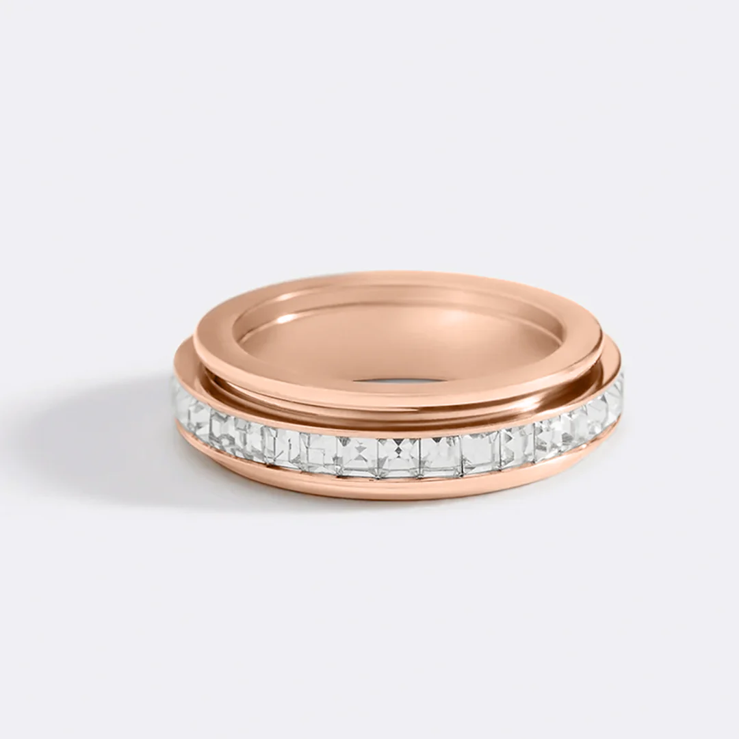 Crystal Statement Spinning Fidget Ring - Image 35