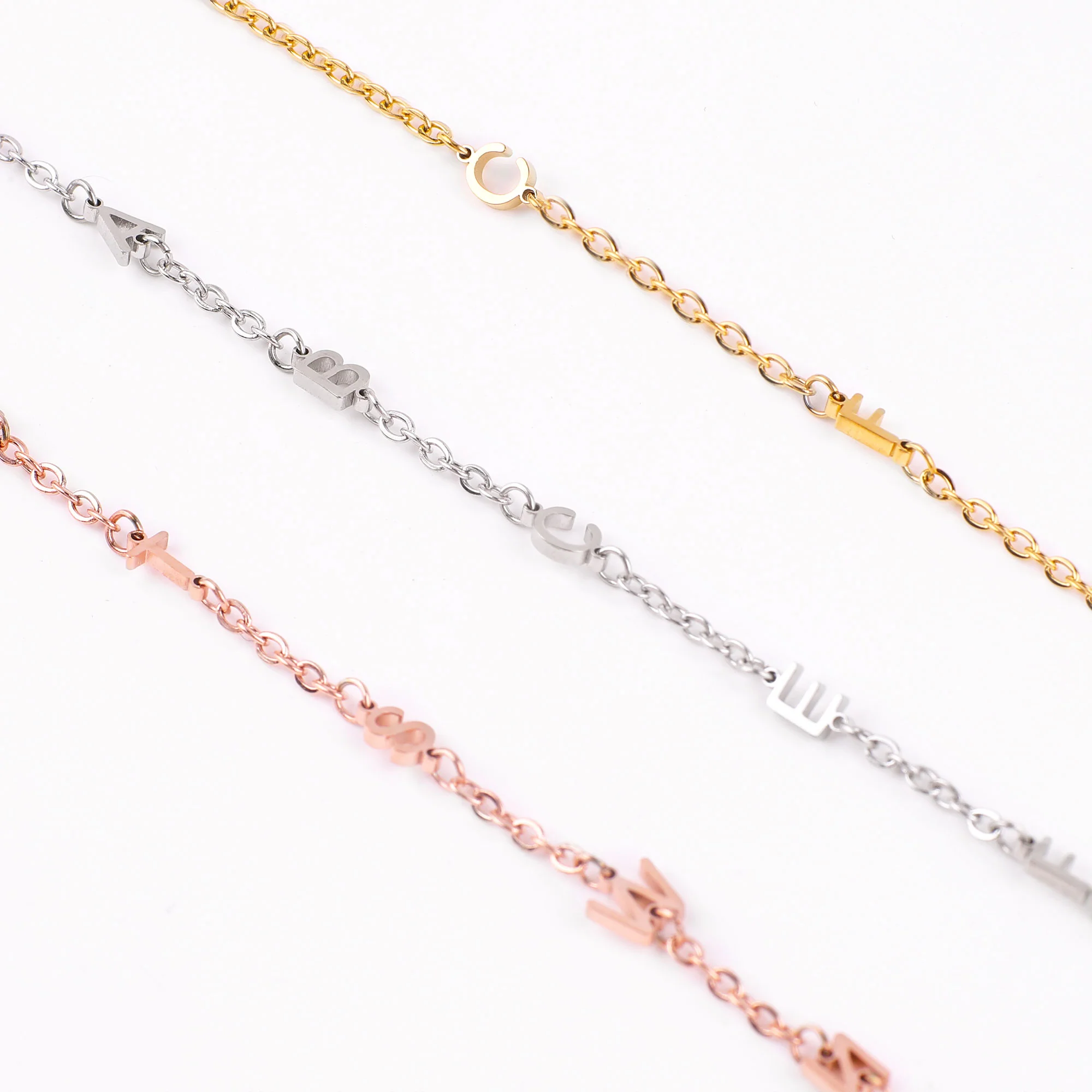 Sideways Initials Necklace - Image 9