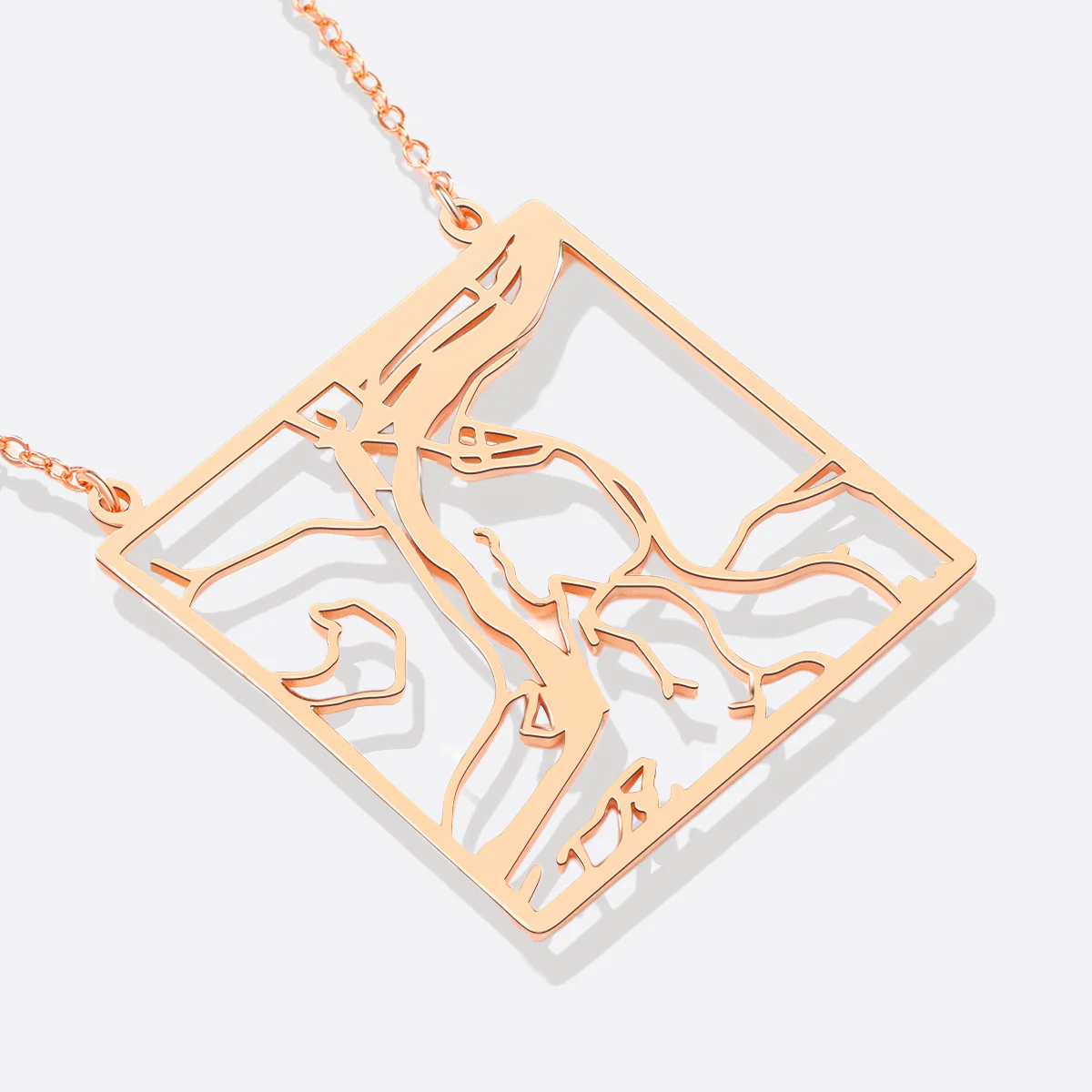 Custom Map Pendant Necklace - Image 21