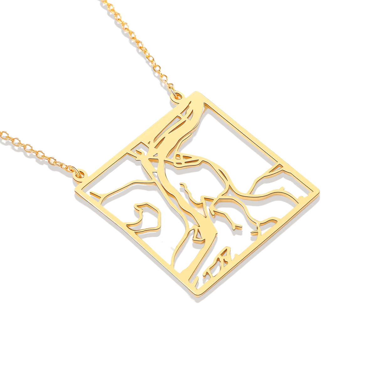 Custom Map Pendant Necklace - Image 4