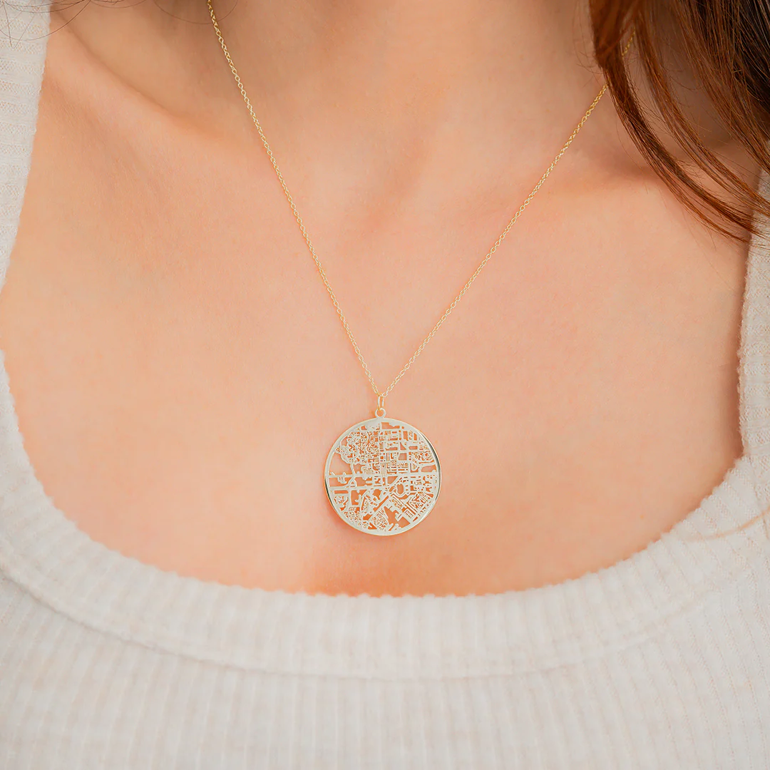 Custom Map Pendant Necklace - Image 61